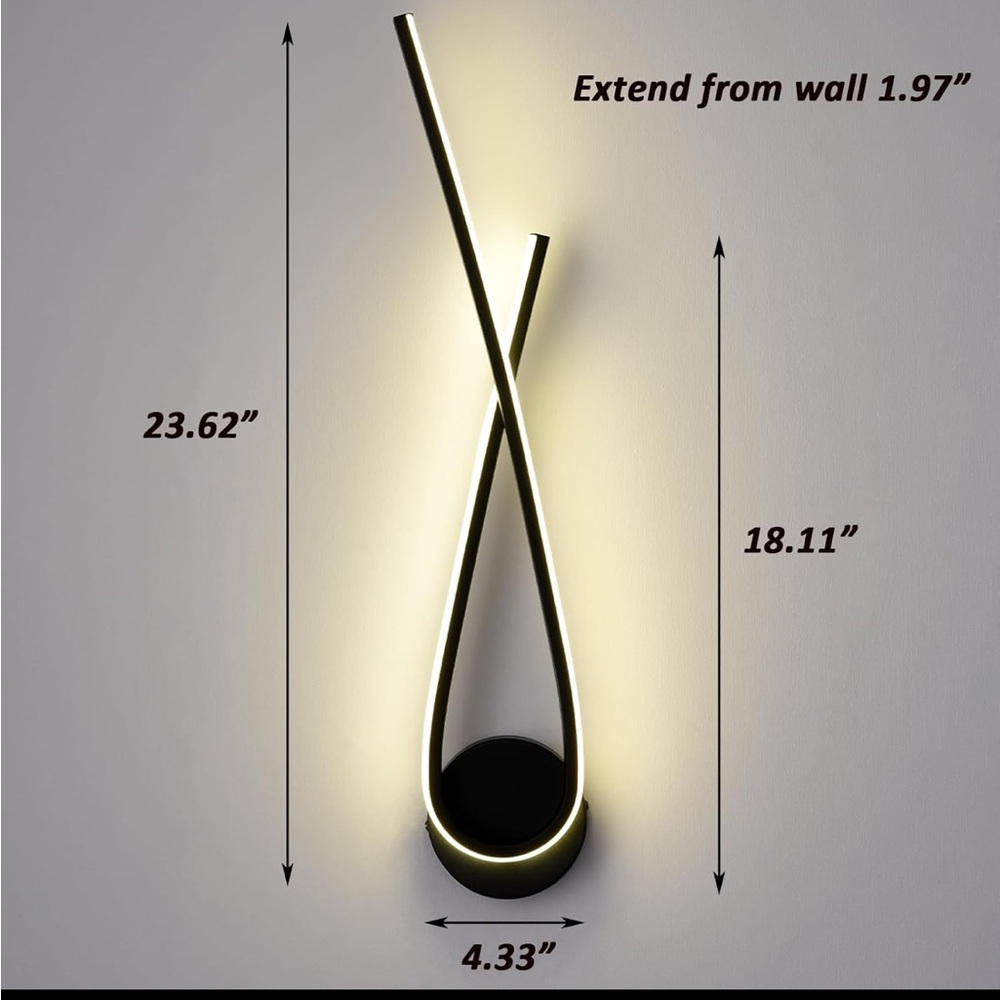 Modern LED Cross Wall Sconce – Luxe Minimalist Lighting